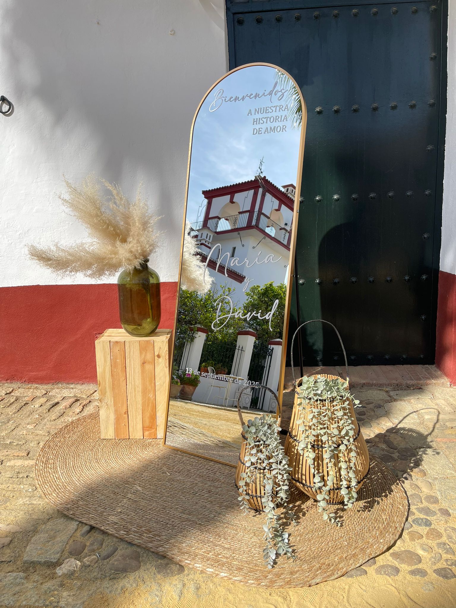 cartel de bienvenida